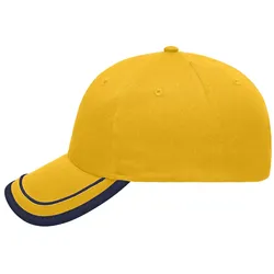 Basecap Piping "MB6501" 6-Panel - gold-yellow/navy