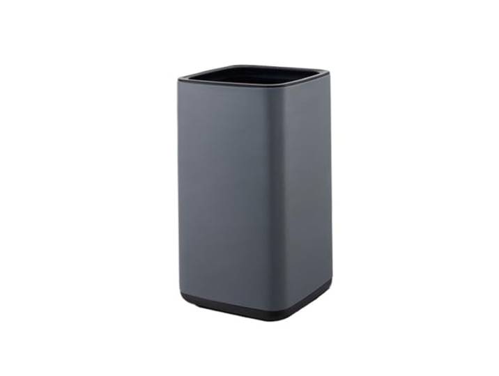 Badezimmer-Mülleimer aus Edelstahl – oben offen, schmales Design, 9 l(Gris)