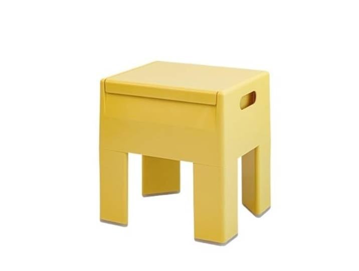 XXAD553TY Einfacher Aufbewahrungshocker. Dopaminfarbener Hocker Kleiderschrank(Yellow)