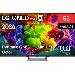 LG 55QNED93B6A QNED evo TV (Flat, 55 Zoll / 138,8 cm, UHD 4K, SMART TV)