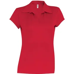 Proact, Damen, Sportshirt, Damen Poloshirt mit kurzen Ärmeln Sport (L), Rot