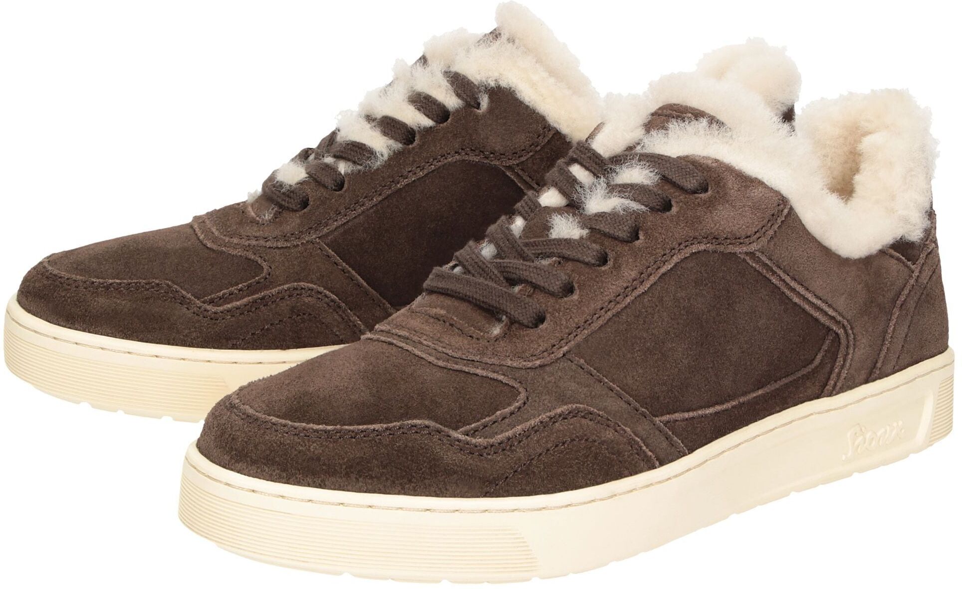 Sneaker SIOUX "Maites sneak 007-LF", Damen, Gr. 37 (UK 4), braun (dunkelbraun), Schuhe Sneaker