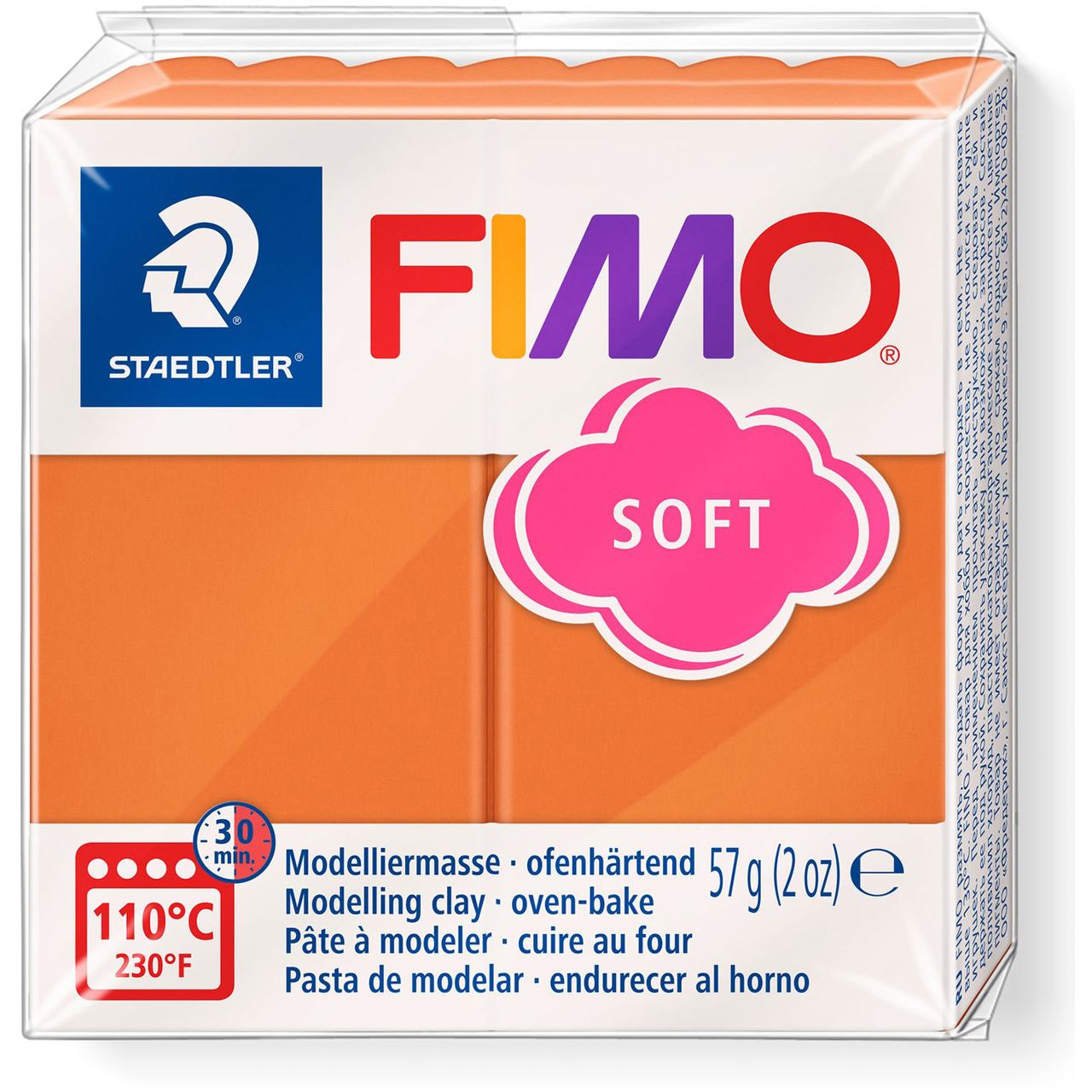 FIMO SOFT Modelliermasse, ofenhärtend, cognac, 57 g