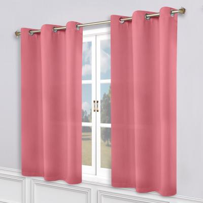 Superior Modern Solid Washable Room Darkening Curtains, Set of 2 Panels