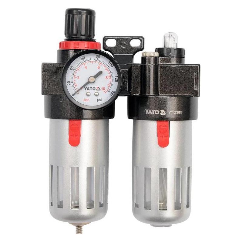 Yato Air Regulator Wlubricatiorgauge&Filter (YT-2385)