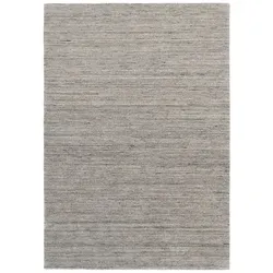 Handweb Teppich Amelia 120 x 180 cm Schurwolle Grau