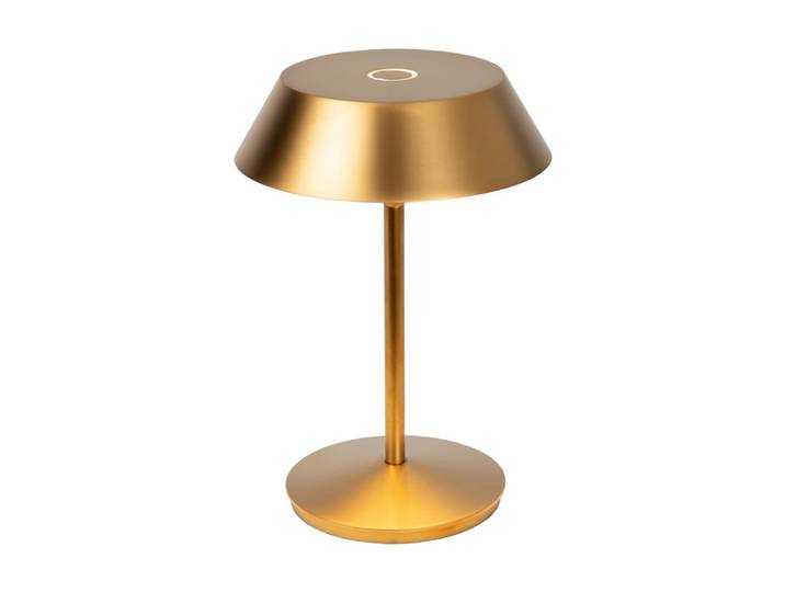 Lampe de table métal doré rechargeable