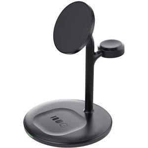 Green-Cell Ladestation 3in1 MSST-GC-3IN1-B, für Apple iPhone, Watch & Airpods, Induktion, 15W