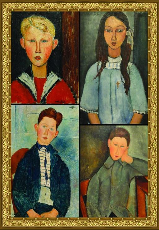 Grafika Puzzel Het werk van Modigliani 1000 stukjes