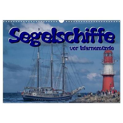 Segelschiffe vor Warnemünde (Wandkalender 2027 DIN A3 quer), CALVENDO Monatskalender