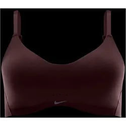 NIKE Alate Minimalist Low Support Padded Sport-BH Damen 227 - earth/white XS F-G