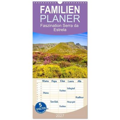 Familienplaner 2027 - Faszination Serra da Estrela mit 5 Spalten (Wandkalender, 21 x 45 cm) CALVENDO