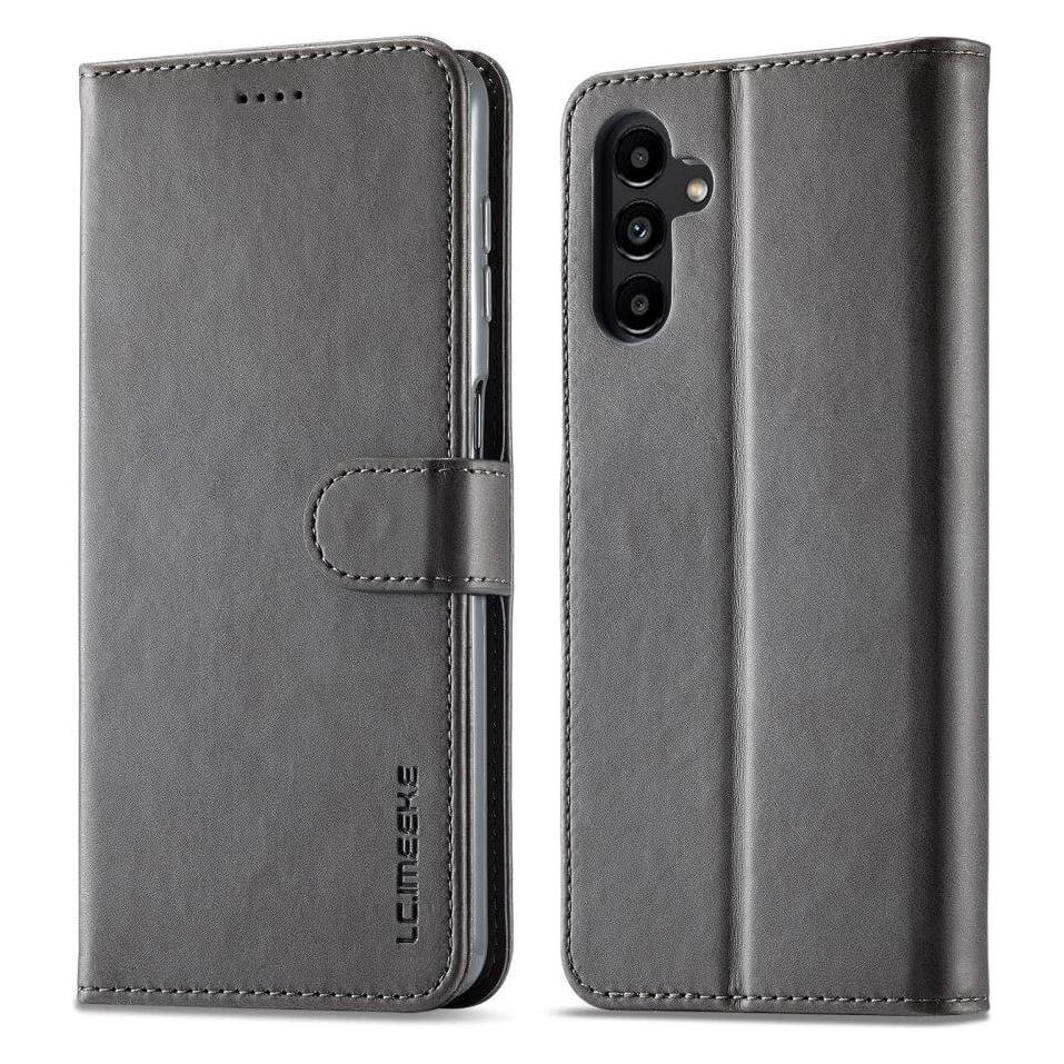 LC.Imeeke Galaxy A35 - Leder Etui Hülle grau (Samsung Galaxy A35) (660173527D)