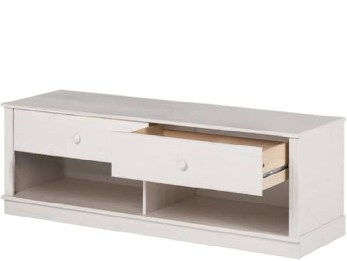 Anita Lowboard mit 2 Schubladen in Kiefernweiß