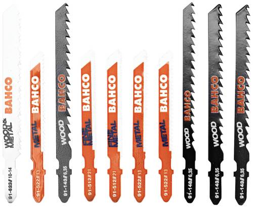 Bahco 91-MIXED-10P Stichsägeblätter-Satz für Holz und Metall - 10-tlg 1 Set