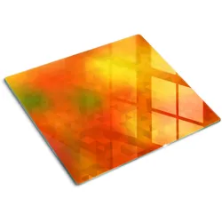 GLASPLATTE 60x52 cm Abstrakte Dreiecke