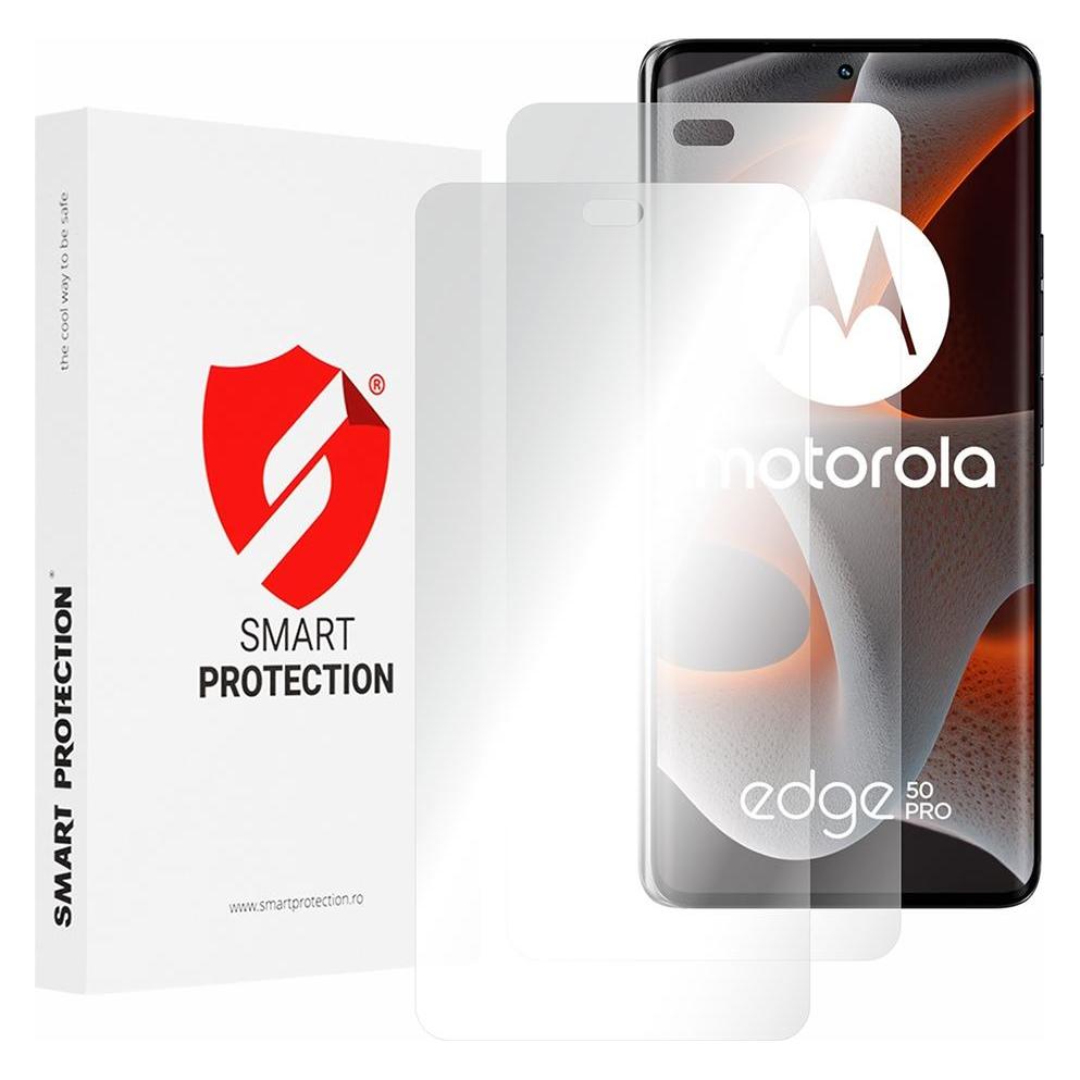 Smart Protection - Premium Classic (2 pack) - Motorola Edge 50 Pro - Clear (2 Stk., Motorola Edge 50 Pro) (56364149)