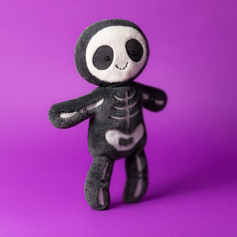 Jellycat Skeleton Bob -  33cm x 12cm x 2cm