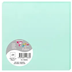 Pollen 250x Karte Pollen 135x135mm 210g - Jadegrün 11833C