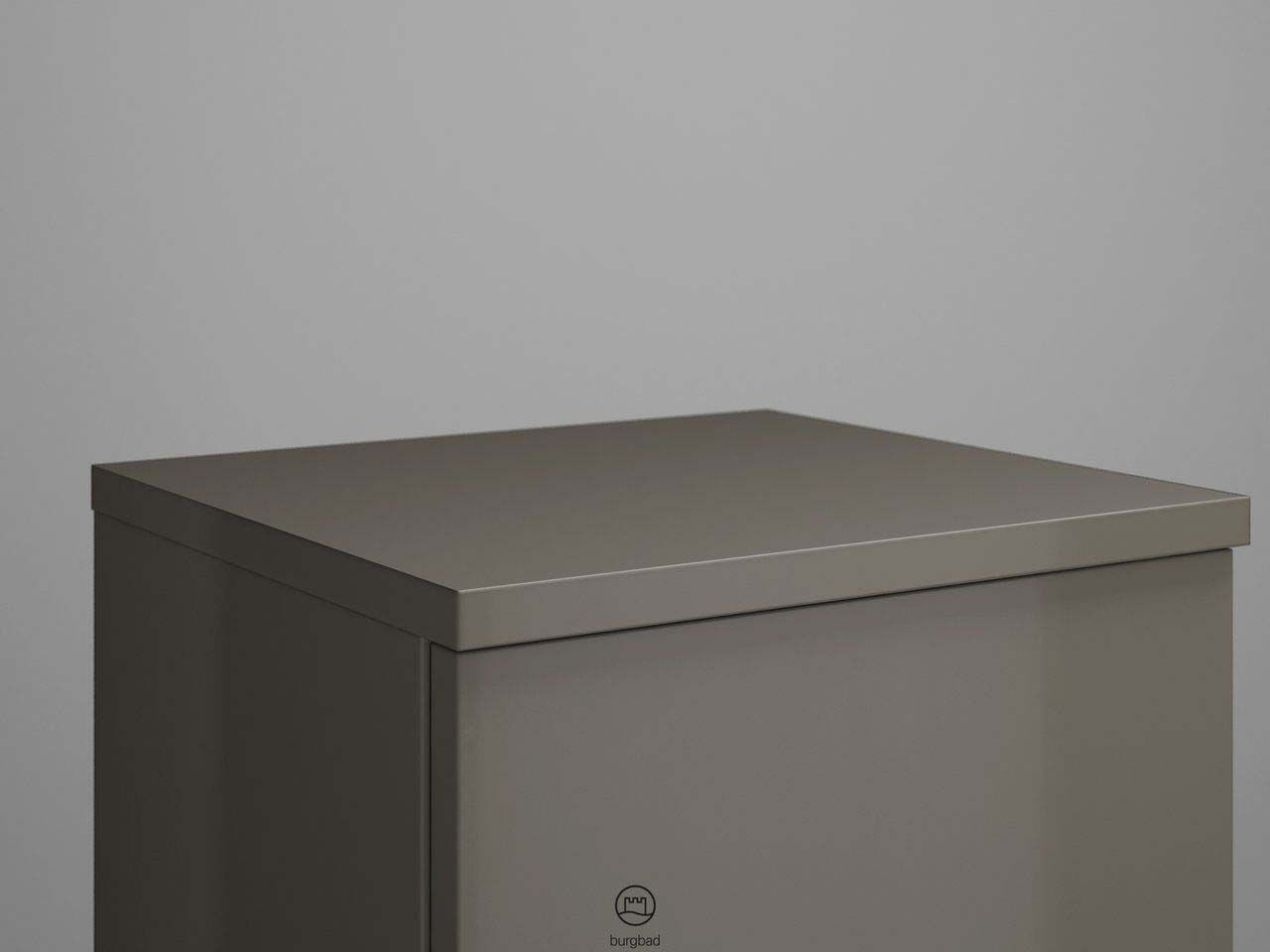 Burgbad Eqio plaque de recouvrement APCU035F2010 35,2 x 19 x 32,5 cm, gris brillant