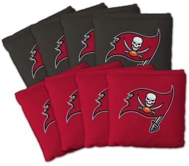 Skip's Garage Tampa Bay Buccaneers NFL Dual Sided Pro Stop & Slide Cornhole Bags
