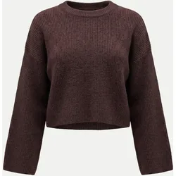 Weicher Strickpullover Braun L