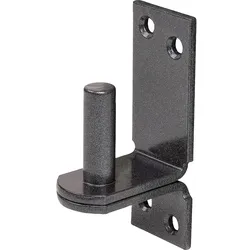 Kloben auf Platte DURAVIS® ? 13 mm, DII-Haken, Material: Stahl, blau verzinkt, Oberfläche: schwarz-diamant