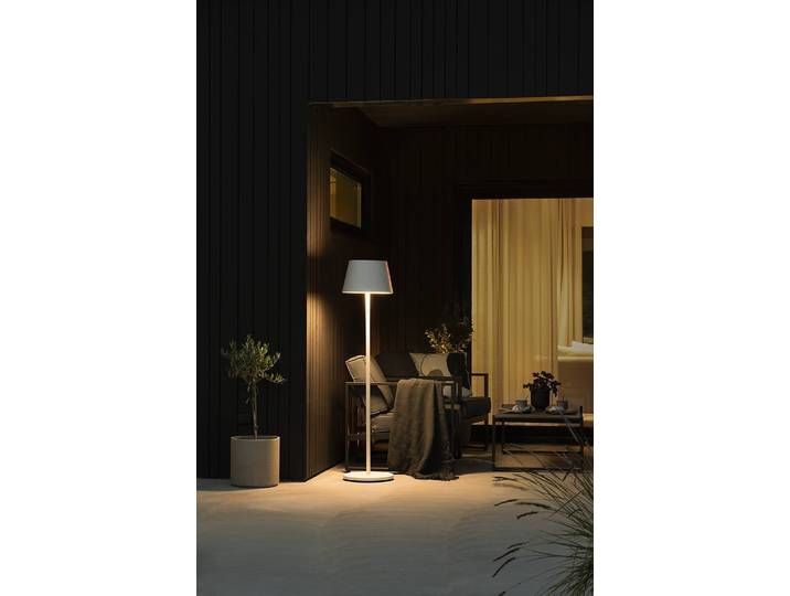 Lampadaire Pomezia 35 x 150 x 35cm Blanc/Blanc Aluminium verni LED Module LED