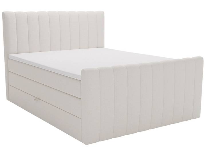 Boxspringbett WINTER beige 200x200cm weich