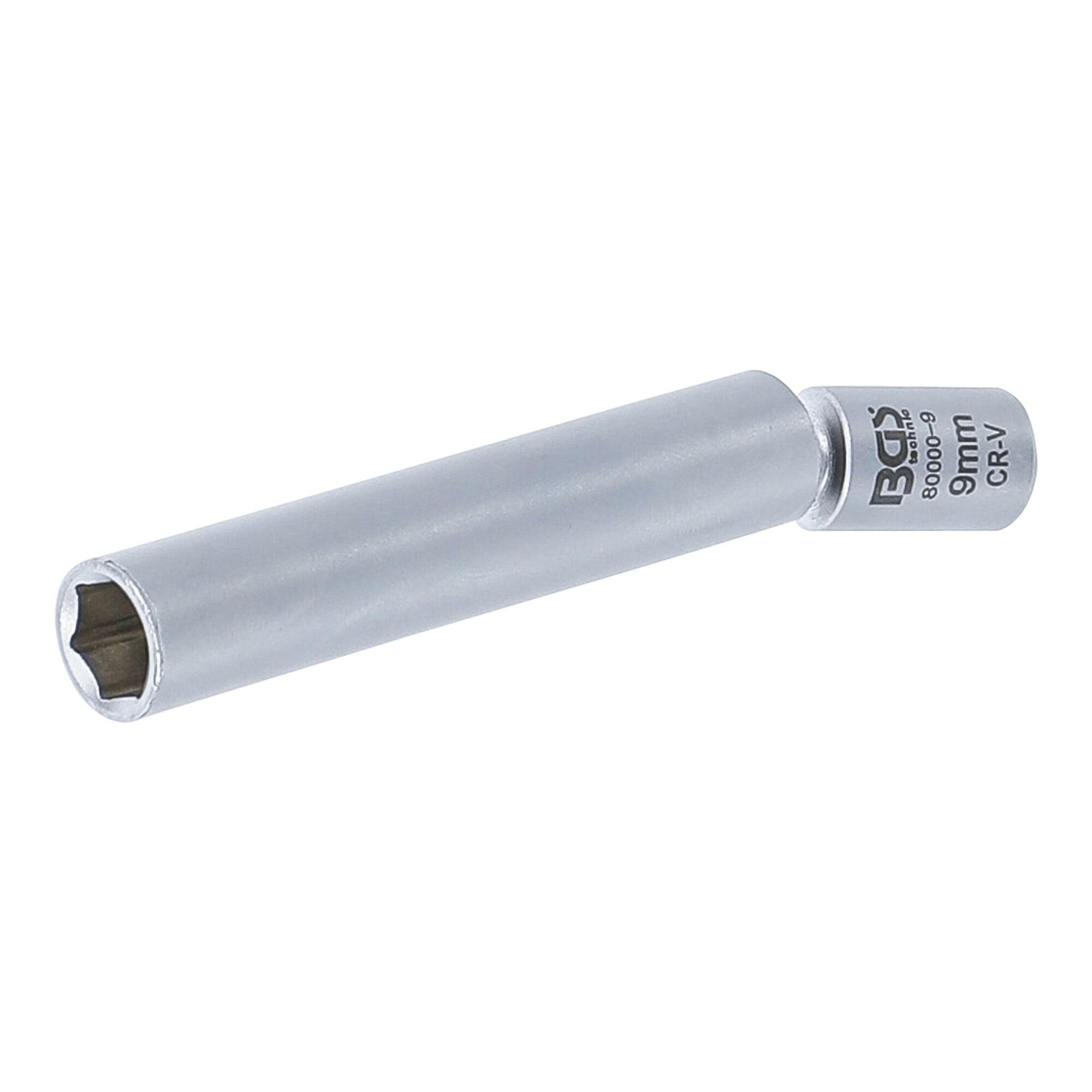 BGS Glüh- und Zündkerzen-Gelenk-Einsatz, Antrieb Innenvierkant 6,3 mm (1/4"), SW 9 mm ; BGS technic (80000-9)