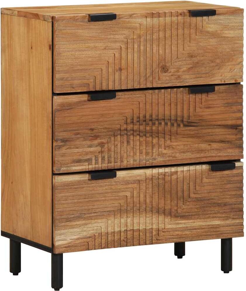 vidaXL Ensemble de buffet 2 pc 120 x 33 x 75 cm Bois d'Acacia Massif