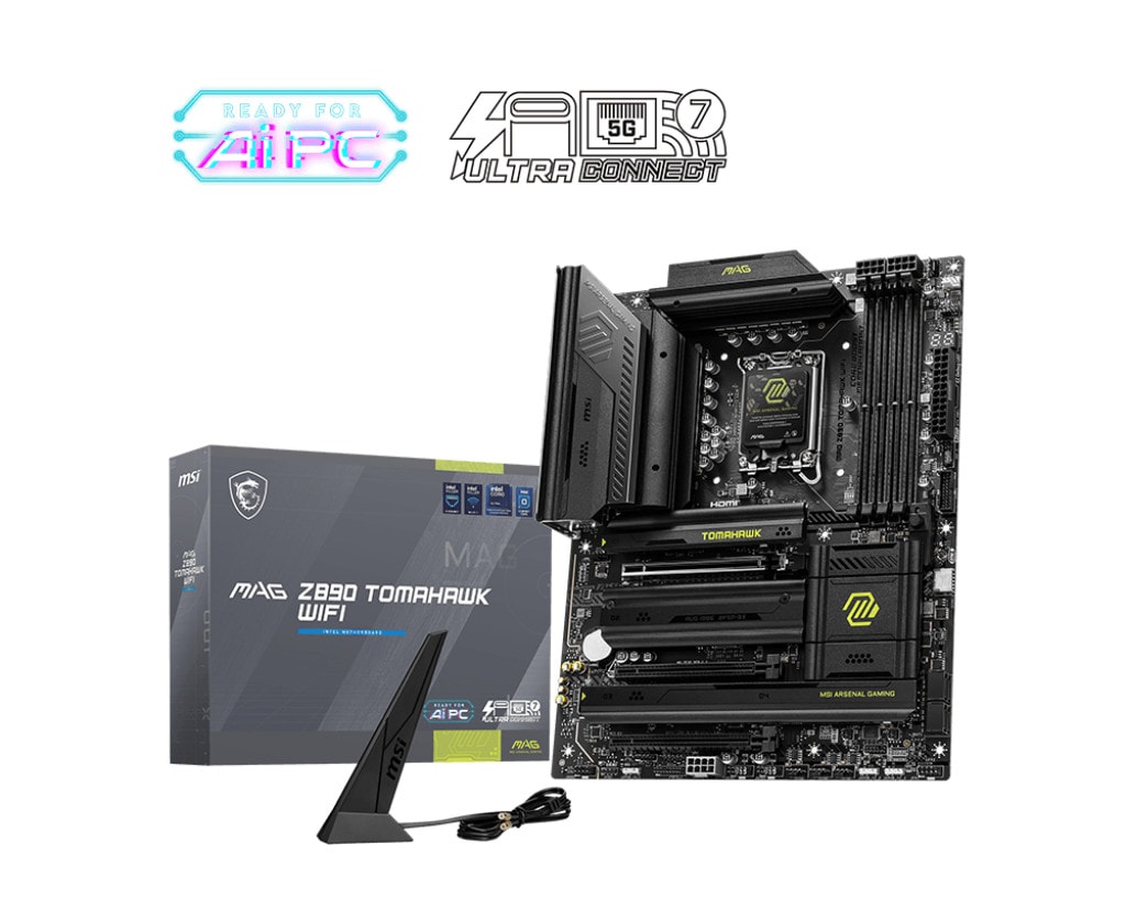 MSI MAG Z890 TOMAHAWK WIFI ATX Mainboard Sockel 1851 TB4/HDMI 7E32-001R