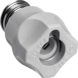 HAGER LE14SK - Schraubkappe D01 E14 aus Keramik mit Prüfloch