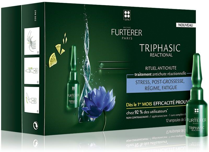 René Furterer Triphasic Reactional umfassende Pflege bei chronischem Haarausfall 12x5 ml