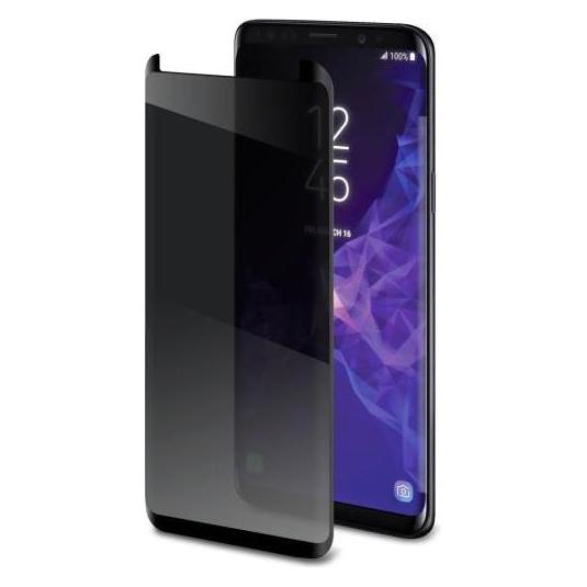 Celly Privatsphäre 3D Glas Transparent Samsung Bildschirmschutzfolie 1 Stück (1 Stk., Samsung Galaxy S9) (PRIVACY3D790BK)
