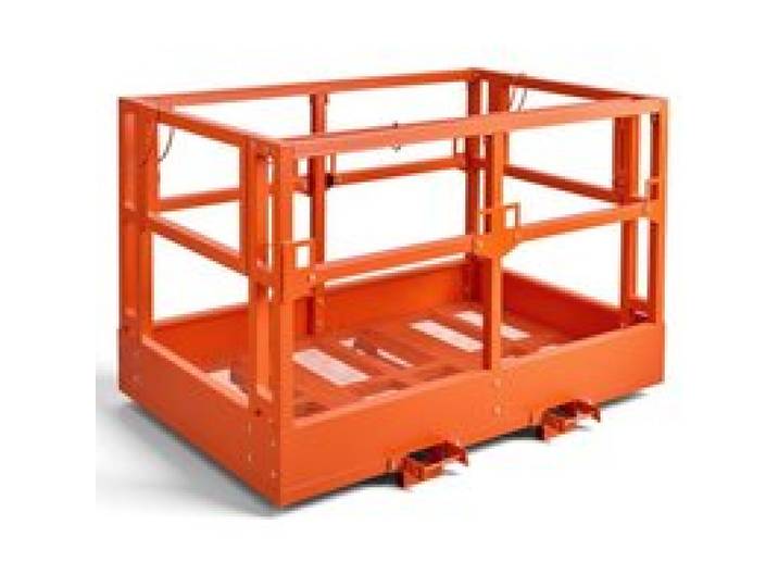 VEVOR Staplerbühne 1817x1220 mm, 907,18 kg Belastbarer Arbeitskorb aus Kohlenstoffstahl, Sicherheitskorb mit 160x60 mm Einfahrtaschen & Verriegelungsstift, Gabelstapler-Arbeitsbühne für Höhenarbeiten