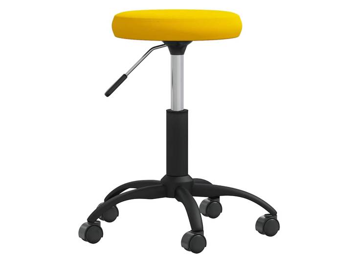 vidaXL Massagehocker Samt Senfgelb