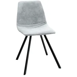 riess-ambiente Stuhl AMSTERDAM CHAIR - Retro stone grau Designklassiker pflegeleicht Esszimmer