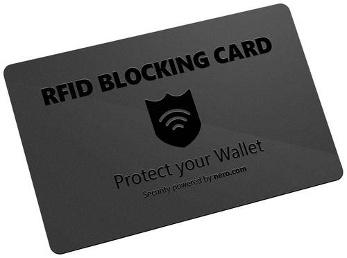 Nero RFID NFC Blocker Karte EMEA-33700001 Schwarz 1 St.