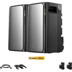 EcoFlow STREAM Ultra, All-in-One Speicher für Balkonkraftwerke, Bundle mit Mengenrabatt, by Powerness - 2 x Stream Ultra | 3840Wh / Smart Meter / Standardversand