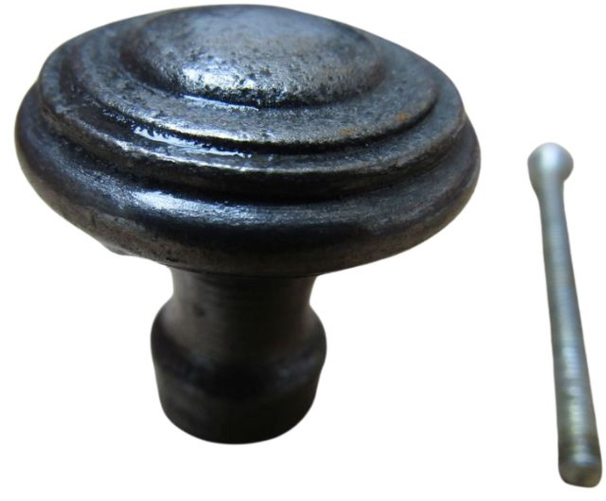 Antique Iron Rimmed Cabinet Knob