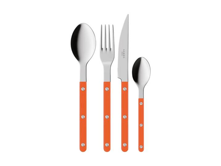 SABRE Paris Service de couverts Bistrot Solid, 4 pièces Orange