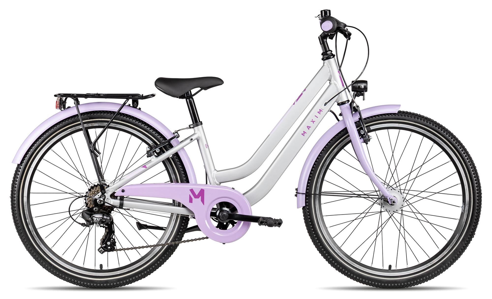 Maxim Luna 24-7 Kinderfahrrad mit Straßenausstattung 24 Zoll Rosa 32 cm