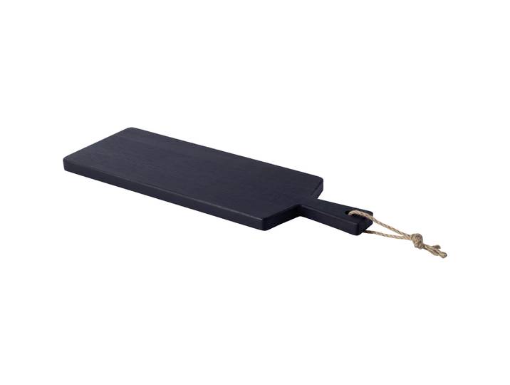Servierplatte Nia schwarz Akazie B 48 cm - Servierplatte