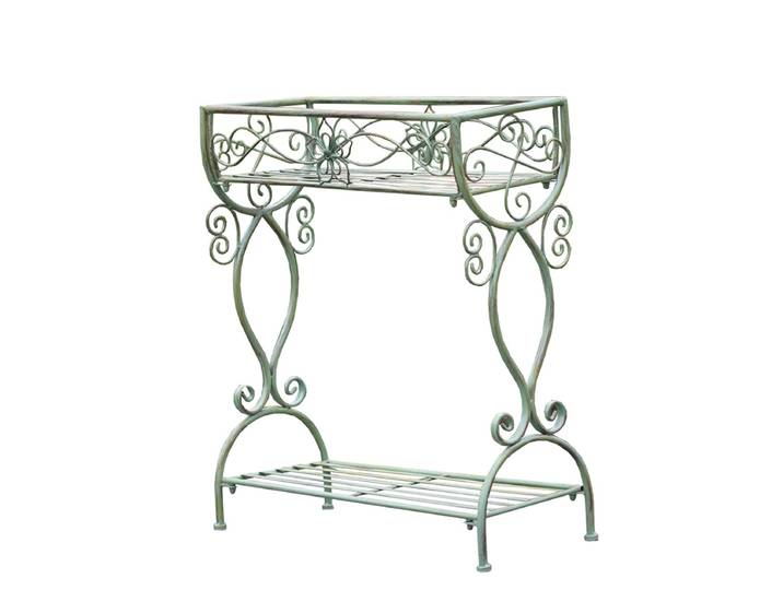 Support pour plantes d'extérieur en fer, étagère de sol à Double couche, décoration Stable, porte-fleurs porteurs, décoration de balcon de jardin