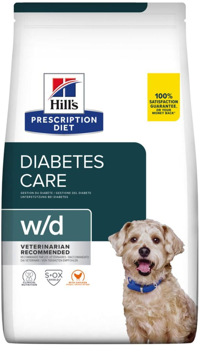 HILLS Hill's Prescription Diet w/d Diabetes Care Alimento Secco per Cani 4KG