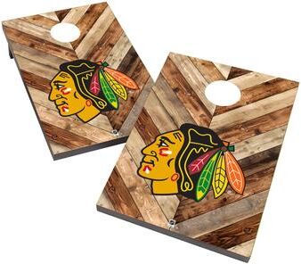 Skip's Garage Chicago Blackhawks 2x4 NHL Cornhole Bag Toss