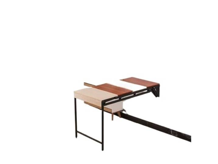 LTYKNGH Klapptisch Wand Wandmontierter Klapptisch Schweberegal aus Holz mit Drop-Leaf-Esstisch(Maple and Walnut)