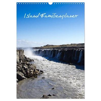 Island Familienplaner (Wandkalender 2027 DIN A3 hoch), CALVENDO Monatskalender