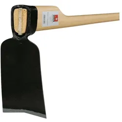 Ideal, Gartenhandwerkzeug, Rheinische Hacke Blattmass 185 x 85 x 110 mm geschmiedet, mit Eschenstiel Gewicht 700 g